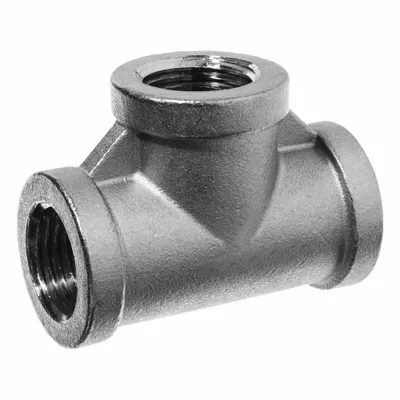 USA INDUSTRIALS Chrome-Plated Threaded Low-Pressure Pipe Tee - Chrome-Plated Threaded Low-Pressure Pipe Fittings