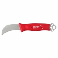 MILWAUKEE Fixed Blade Knive: Straight, 9 1/2 in Overall Lg, Stainless Steel, Glass-Filled Nylon (MPN 48-22-1924)