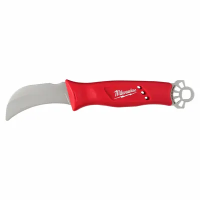 MILWAUKEE Fixed Blade Knive: Straight, 9 1/2 in Overall Lg, Stainless Steel - General Purpose Knives