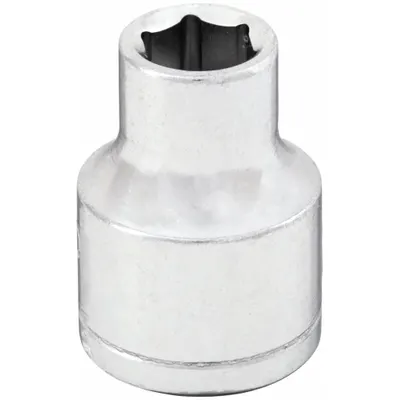 WESTWARD Socket: Metric, 3/8 in Drive Size, 8 mm Socket Size, 6-Point, Std, Chrome - 3/8" Drive Hand Sockets
