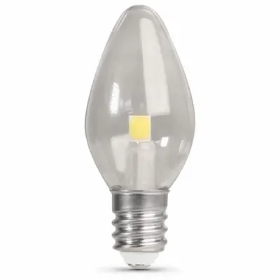 FEIT ELECTRIC Compact LED Bulb: Candelabra Screw (E12), LED, (C) Candle, C7, 0.35 W Watt - Candelabra Screw Base (E12) Lamps