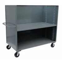 JAMCO Stock Truck: 3,000 lb, Combo Lip, 24 in L x 48 in W x 57 in H Overall Dim., 2 Shelves, Adj (MPN FR248P600GP)