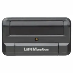Battery-powered entry transmitter in black plastic housing. Designed for use with commercial door operators, commercial receivers, and gate operators. Provides remote operation for commercial access points.