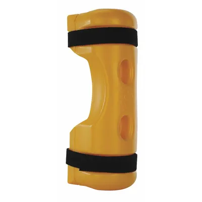 RACK SENTRY Pallet Rack Guard: Strap-On, On Upright, 4 in x 6 in x 18 in, Polymer - Strap-On Plastic Pallet Rack Post Protectors