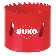 This ROTHENBERGER hole saw is designed for cutting through multiple materials such as metal, wood, and plastic. It features 6 teeth per inch and a maximum cutting depth of 1 1/2 inches. The saw has a 5/8-18 thread arbor connection and is used without an arbor. Typical applications include plumbing, electrical, and construction tasks requiring precise holes.