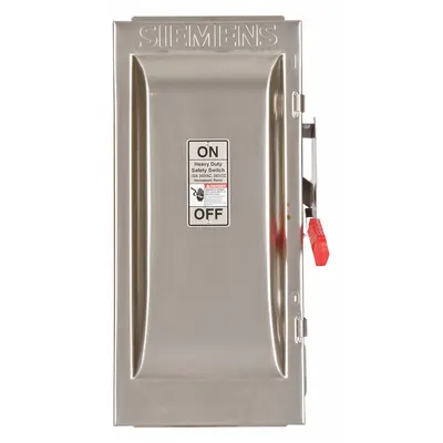 Siemens Safety Switch: Fusible, 100 A, Three Phase, 240V AC, 304 Stainless Steel - Fusible Safety Switches