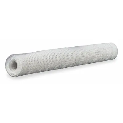 Parker Water Filter Cartridge: 100 micron, String Wound, 15 gpm, Cotton, 30 in Overall Ht - String & Blanket Wound Water Filter Cartridges