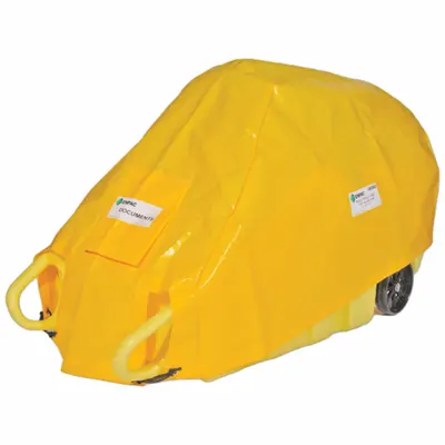 ENPAC Drum Dolly Cover: Drum Dolly Cover, HDPE, Adj Straps, 26 in Ht, 71 in Lg - Covers for Drum Dispensing Trucks