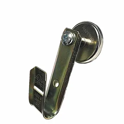 MAG DADDY Magnetic J-Hook: Magnetic Mount without Locking Latch, 17 lb Max. Load Capacity - Wall Mount J-Hooks