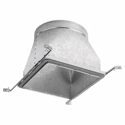 SPEEDI-BOOT Vent Boot Hanger: Square to Round Adapter Boot, 12 in Dia. 12 in H x 12 in W Collar Size - Vent Boots
