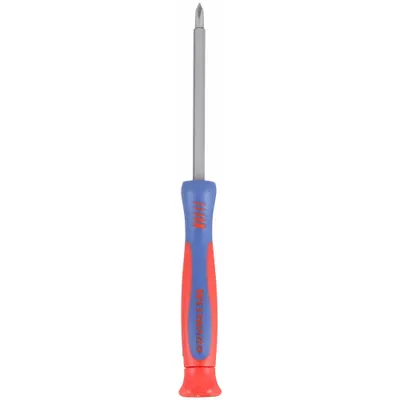 WESTWARD Multi-Bit Screwdriver: Phillips/Slotted Tip, #0/ST1/8 in Tip Size, 2 Tips - Precision Multi-Bit Screwdrivers