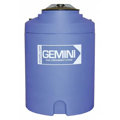 PEABODY ENGINEERING Storage Tank: Double Wall, Vertical, 15 gal, Closed Top - Dual Containment Liquid Storage Tanks