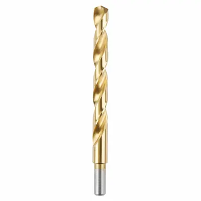 MILWAUKEE 48-89-2227 TiN-Coated HSS Jobber-Length Drill Bit, 15/32" - Chip-Clearing High-Speed Steel Jobber-Length Drill Bits