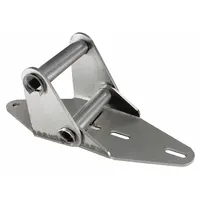 AMERICAN GARAGE DOOR SUPPLY Garage Door Hinge: Stainless Steel, 7 1/2 in Leaf Ht, Rounded, 2 PK (MPN HS812)