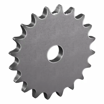 TRITAN Roller Chain Sprocket: No Hub, For Single Strands, 40, 20 Teeth, 3.196 in Pitch Dia - Size 40 Plain-Bore Roller Chain Sprockets