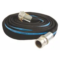 Water Suction and Discharge Hose: 1 1/2 in Hose Inside Dia., 125 psi, Black, 50 ft Hose Lg (MPN RD150-50CE-G)