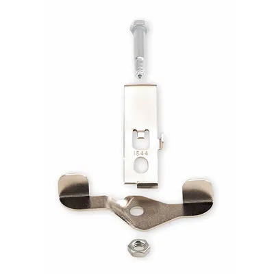 E.R. WAGNER Caster Brake Kit: Side Pedal, Lock Not Included, For 4 in Wheel Dia., Steel - Brake Kits for Casters