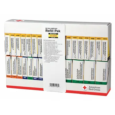 FIRST AID ONLY Complete Refill or Kit: 214 Components, 1 People Served - Complete First Aid Kit Refills