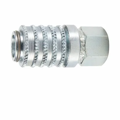 PARKER Coupler: 1/8 in, 7/16"-20 Thread Size, Female UNF, UNF, Steel - PD Series Hydraulic Quick-Connect Coupling Bodies