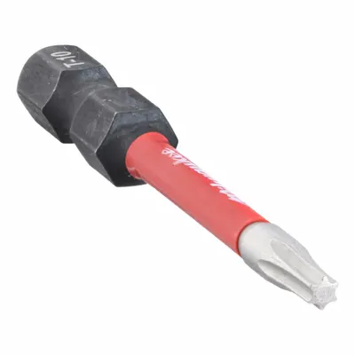 MILWAUKEE Power Bit: Power Bit, T10 Bit Size, Imperial, Torx Head, T10 Bit Industry Size - Impact Torx Bits