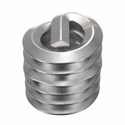 HELI-COIL Helical Insert: Tanged Tang Style, Free-Running, #6-32 Thread Size, Plain - Free-Running Tanged Helical Inserts