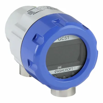 ASHCROFT Indicating Transmitter: 0 psi to 150 psi, 4 to 20 mA, Screw Terminals, 1/4 in Female NPT - Digital Pressure Transmitters with Conduit Connection