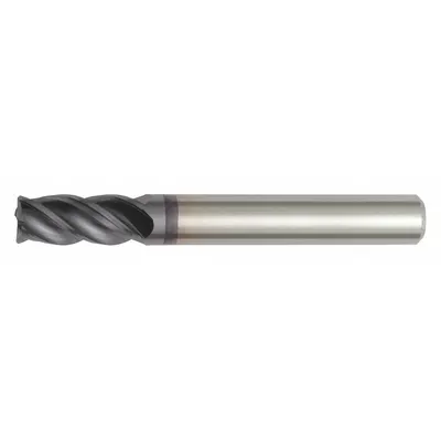WIDIA HANITA Square End Mill: Carbide, TiAlN Coated, 4 Flute, 10 mm Mill Dia, 22 mm LOC - Fast-Cutting Carbide Square End Mills for Steel & Cast Iron