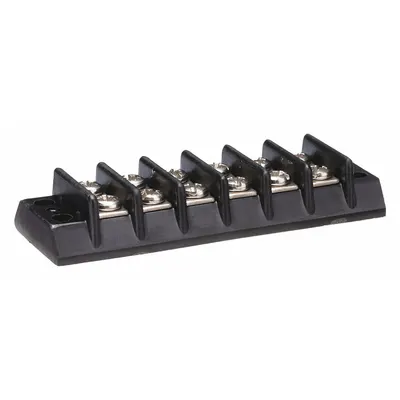 OEM Barrier Terminal Strip: 6 Poles - Surface Mount Barrier Strips