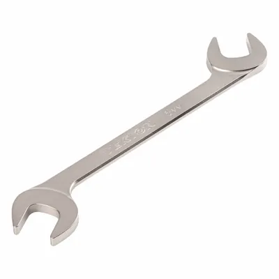 TEKTON Open End Wrench: Chromium Molybdenum Steel, Satin, 16 mm Head Size - Metric, Double End, Open End Wrenches