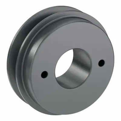 OEM Bushed-Bore Cast-Iron V-Belt Pulley, 1 Groove, 3.75 in OD, H/QT Bushing - Bushed-Bore Cast-Iron V-Belt Pulleys