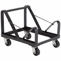 NATIONAL PUBLIC SEATING Chair Cart: 660 lb, 21 in L x 20 1/2 in W x 26 in H, For 40 Chairs, Black (MPN DY85)