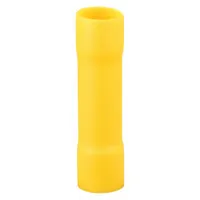 OEM Butt Splice Connector: Yellow, Vinyl, For Wire Size 4 AWG – 4 AWG, 600 V, Pack Qty 20