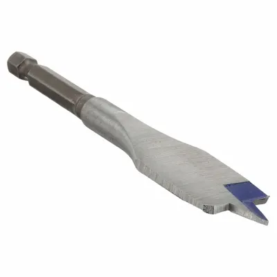 IRWIN Spade Drill Bit: 3/4 in Drill Bit Size, 1/4 in Shank Dia, 4 3/4 in Overall Lg - Quick-Change Hex-Shank Flat Spade Drill Bits