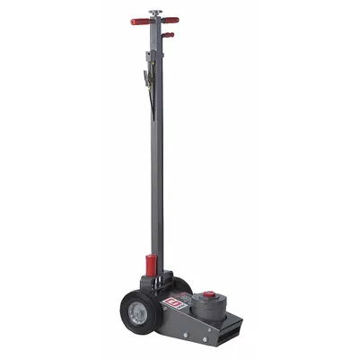 GRAY Truck Axle Jacks: Steel, Air/Mechanical, 25 ton Load Capacity, 8 in Min Lift