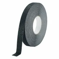 Anti-Slip Tape: Extra-Coarse Abrasive, 36 Grit Size, Solid, Black, 1 in x 49 13/64 ft, DURALINE (MPN 109401)