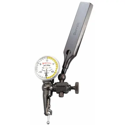STARRETT Swivel-Head Dial Test Indicator: 0 in to 0.03 in, Swivel Head, Inch - Dial Test Indicators - Swivel-Head Style