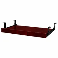 BOSS Keyboard Tray: Wood, Mahogany, 1 1/4 in Overall Ht, 14 1/2 in Overall Wd, 23 1/2 in Overall Dp (MPN N200-M)