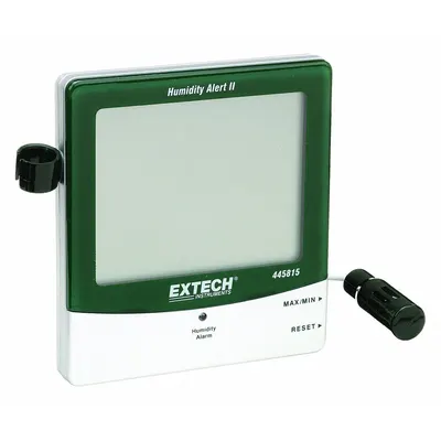 EXTECH Digital Hygrometer: 10%to 99% Humidity Range, Humidity - Desk & Wall Mount Meters with Cabled Sensors