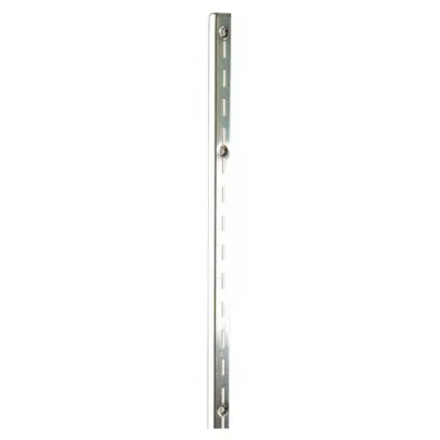 ECONOCO Single Slotted Standard: Single, 1 in Slot Spacing, 1/2 in Slot Lg, Zinc-Plated - Surface-Mount Slotted Standards
