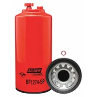 BALDWIN FILTERS Fuel Filter: Spin-On, 4 11/16 in Outside Dia, M85 x 2.0 Thread Size, Cellulose (MPN BF1274SP)