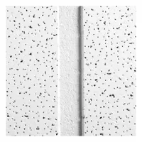 Mineral fiber ceiling tile, white, 24 in x 48 in, with Angled Tegular edge. Noise Reduction Coefficient (NRC) 0.55, Ceiling Attenuation Class (CAC) 30. Mold resistant, high recycled content (50% or more). Sold in packs of 10. Suitable for music rooms and other spaces requiring acoustic control