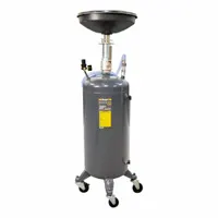 Portable Oil Drain: 20 gal Capacity, 18 in Overall Dia, 83 in Overall Ht, 18 in Overall Lg, Gray (MPN RD-20SE)