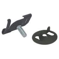 B-LINE BY EATON Clip: 1 in Lg, 1 in Wd, 1 in Ht, Zinc Plated, For 15/16 in T-Bar/Light Fixtures (MPN BA-4-16)