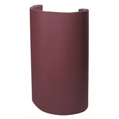 General-purpose sanding belt for wood and soft metals. Features aluminum oxide abrasive on an X-weight cloth backing. Measures 52 inches wide by 103 inches long, 80 grit. Suitable for stock removal, finishing, and surface preparation.