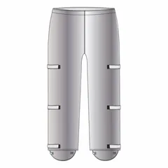 These MECHANIX WEAR aluminized chaps provide protection against radiant heat, molten splash, and flame exposure in high-temperature environments such as foundries, welding operations, and glass manufacturing. Constructed from para-aramid aluminized material, they reflect heat while offering cut and abrasion resistance. Universal type with 29-inch fit and 39-inch overall length. Manufacturer part number 555-AKV.