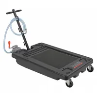 Truck Drain: Cast Iron/Polyethylene/PVC/Rubber/Steel, 17 gal Capacity, 7 11/16 in Overall Ht, Black (MPN 48UJ81)