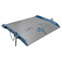 BLUFF Dock Board: 15,000 lb Load Capacity, 48 in Overall Lg, 84 in Overall Wd, Diamond Treadplate (MPN 15T8448)