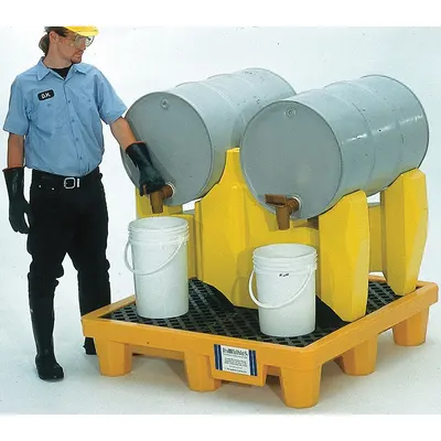 ULTRATECH Complete Rack System: 2 Drums/Containers, Complete Rack System - Modular Drum Dispensing Racks