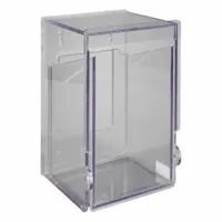 Gravity Close Bin: 8 in Overall Wd, 7 in Overall Ht, PETG, Clear, PPE/Supplies/Tubes, 1 Compartments (MPN AUTOBIN-T)