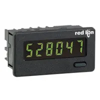 RED LION Counter: Hour Meters, DIN Track Mounting, 2 in x 2 in, LCD, 2 in Overall Wd, Green/Yellow (MPN C48CS104)